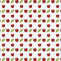 Apple fruit pattern illustration vector