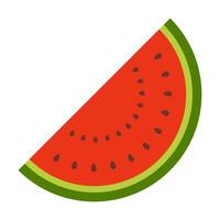 Watermelon slice fruit organic natural fresh healthy food for graphic design, logo, web site, social media, mobile app, ui illustration vector