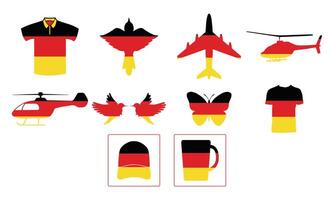 Germany Flag Collection. vector