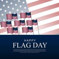 Happy Flag Day United States Of America June 14 Background Illustration vector