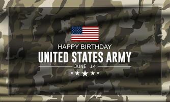 U.S. Army Birthday June 14 Background Illustration vector