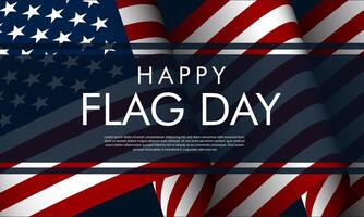 Happy Flag Day United States Of America June 14 Background Illustration vector