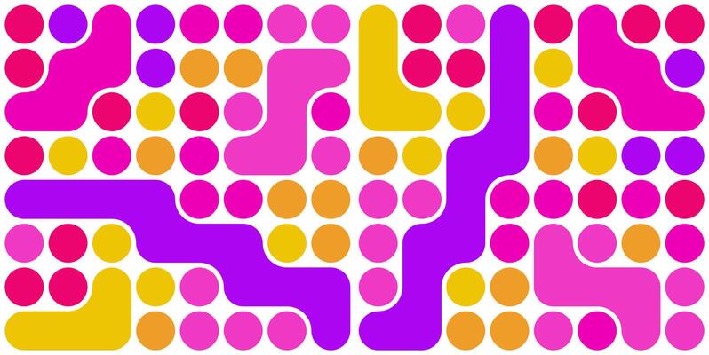 Trendy abstract pattern with liquid shapes, geometry graphics. Modern pattern. Abstract geometric pattern design, seamless pattern. Graphic design element modern style, pink violet colorful background
