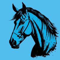 horse head silhouette design vector