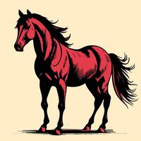 horse head silhouette design vector