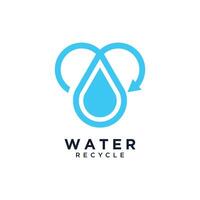 agua soltar logo diseño único idea concepto vector