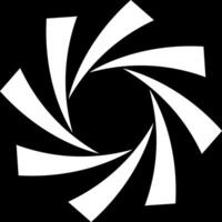 Abstract inside the gun tube barrel grooves. Horizontal background rifled channels. vector