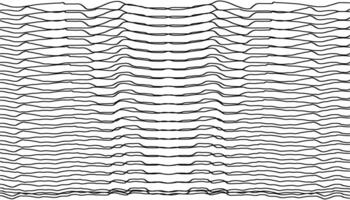 Hand drawn wavy background horizontal surface seamless wallpaper line art. vector