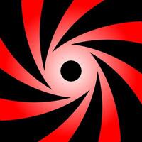 Abstract inside the gun tube barrel grooves. Horizontal background rifled channels. vector