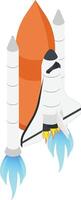 Isometric Space Shuttle Launch vector