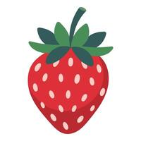 Strawberry isolated on a white background. Hand drawn illustration vector