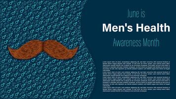 Men's Health Awareness Month, illustration vector