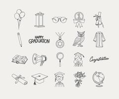 Graduation Clipart Collection vector