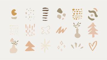 Hand-Drawn Doodle Shape Collection vector