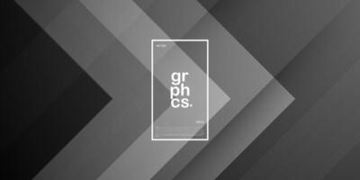 Futuristic design dark gray overlap triangle geometric background. Overlap pattern on dark background. Eps10 vector