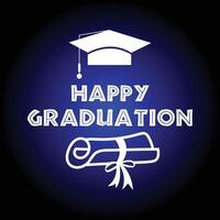 Cap tossed dreams embraced Celebrate the journey happy graduation day vector