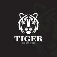 logotipo de cabeza de tigre vector