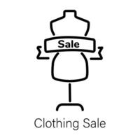 Trendy Clothing Sale vector