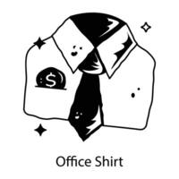 Trendy Office Shirt vector