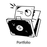 Trendy Portfolio Concepts vector