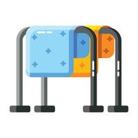 Trendy Drying Stand vector