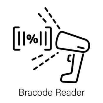 Trendy Barcode Reader vector