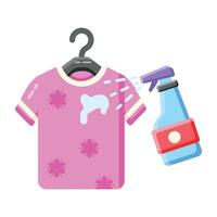 Trendy Fabric Spray vector