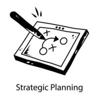 Trendy Strategic Planning vector