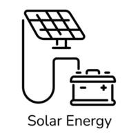 Trendy Solar Energy vector