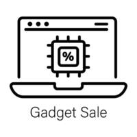 Trendy Gadget Sale vector