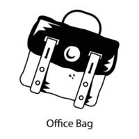 Trendy Office Bag vector