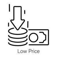 Trendy Low Price vector