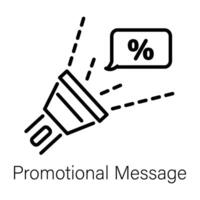 Trendy Promotional Message vector