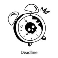 Trendy Deadline Concepts vector