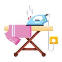 Trendy Ironing Stand vector