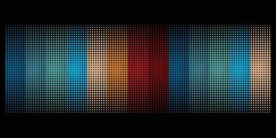 Halftone stripe multi color background. Abstract vertical geometric shape rainbow color. Isolated on dark background. vector