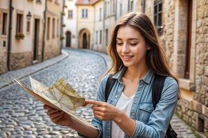 Woman Travel World Happy Bag photo