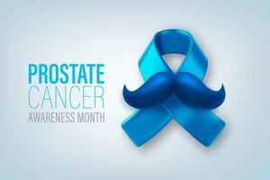 Prostate cancer awareness month. 3d illustration vector