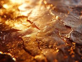 Glittering gold foil texture photo