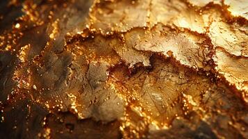 Glittering gold foil texture photo