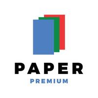Paper Icon Logo Template Illustration Design vector