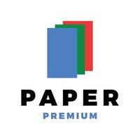 papel icono logo modelo ilustración diseño vector