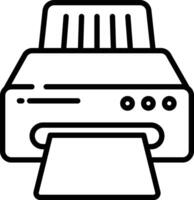 Printer outline illustration vector