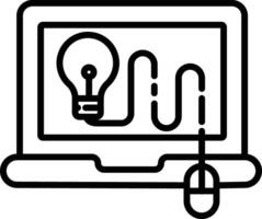 Idea outline illustration vector