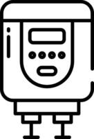 Boiler outline illustration vector