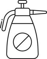 insecticide spray outline illustration vector