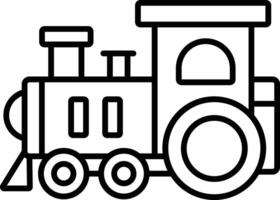 Train outline illustration vector