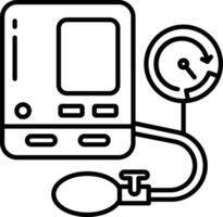 blood pressure outline illustration vector