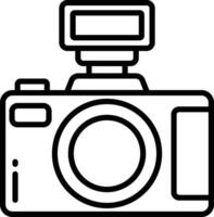 Camera outline illustration vector