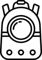 mascota portador bolso contorno ilustración vector